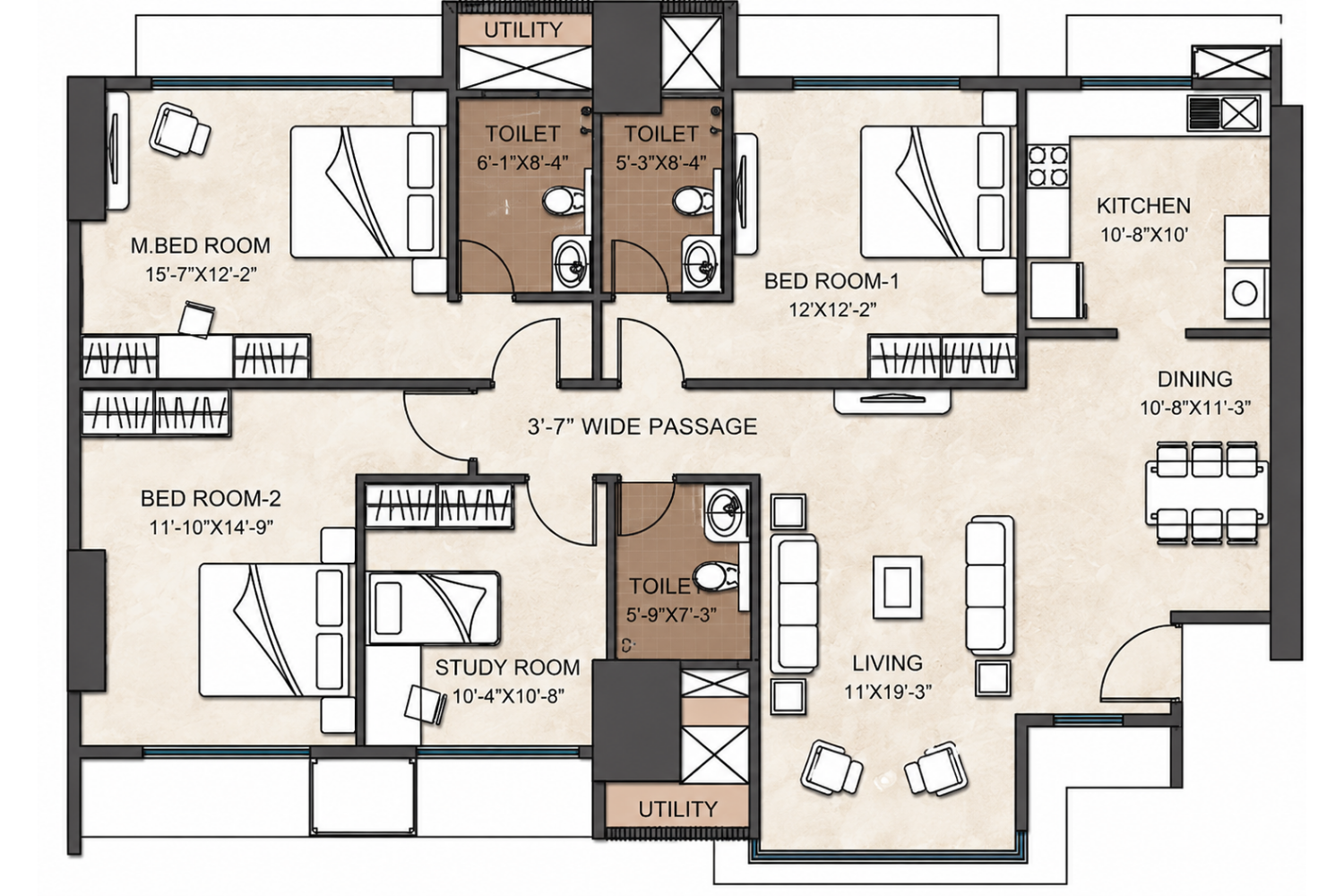 Palai Towers floorplan