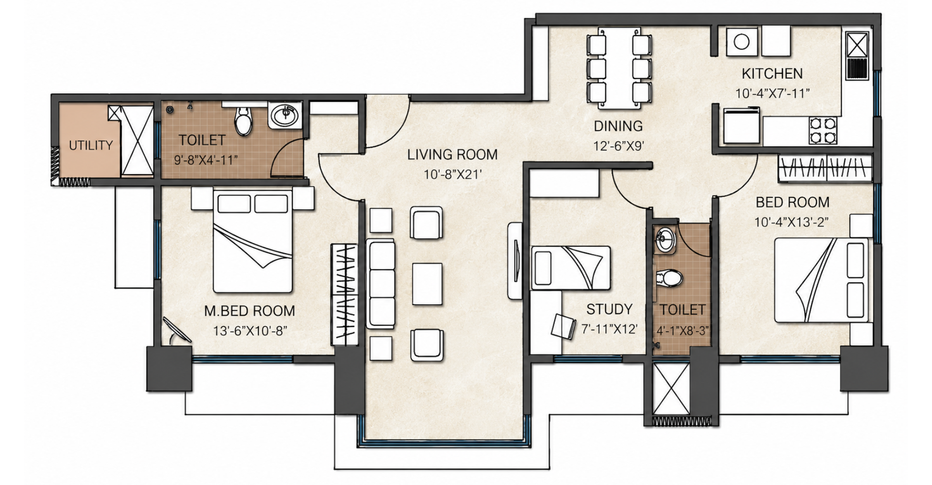 Palai Towers floorplan